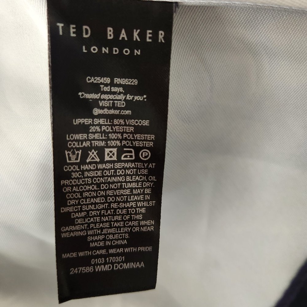 Ted Baker Dominaa Dress Floral Long Sleeve Dress Ted Size 2 ,US Size 6 - Picture 13 of 13